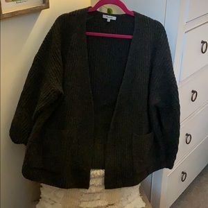 Heathered gray madewell cardigan